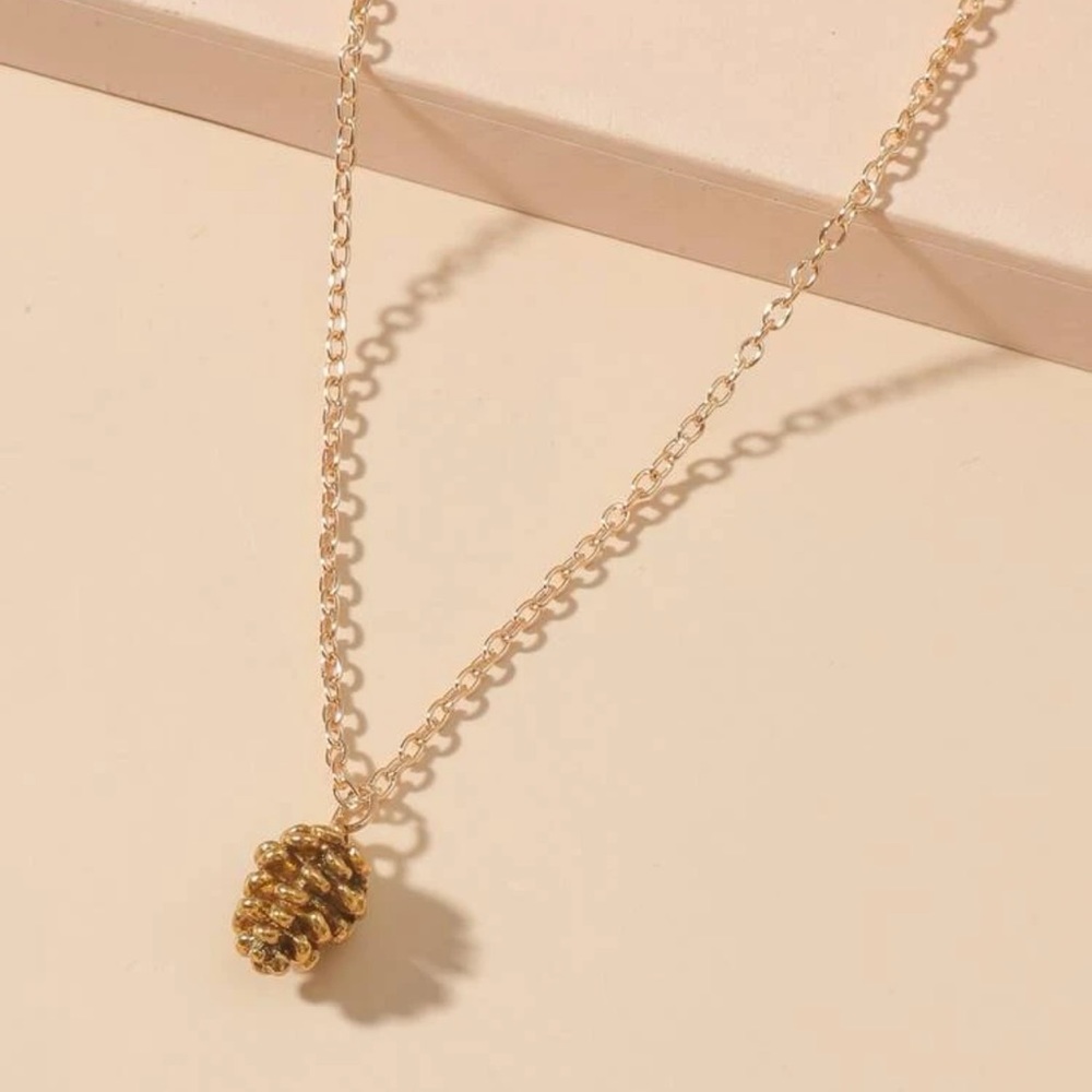 2/$10 RESTOCKED! Pine Cone Pendant Charm Necklace Adventure Dainty Simple Acorn